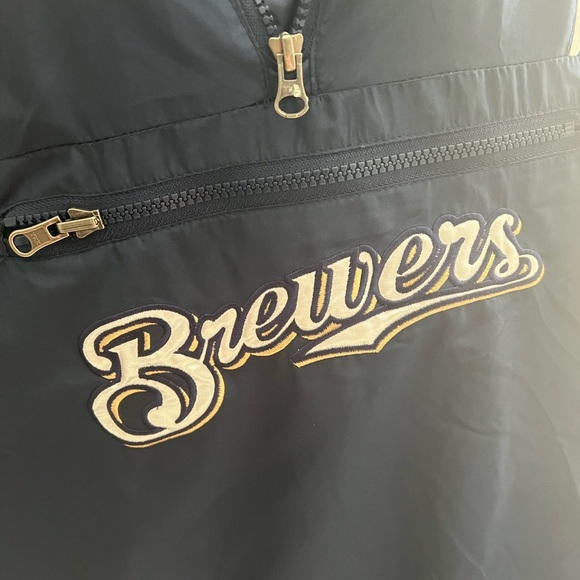 Milwaukee Brewers Rain Jacket windbreaker - Picture 3 of 4